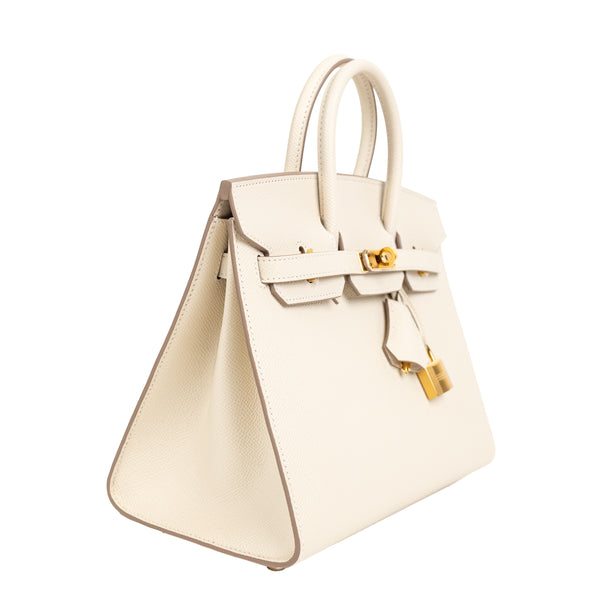 Hermès Craie Epsom Leather Birkin 25 cm Gold Hardware