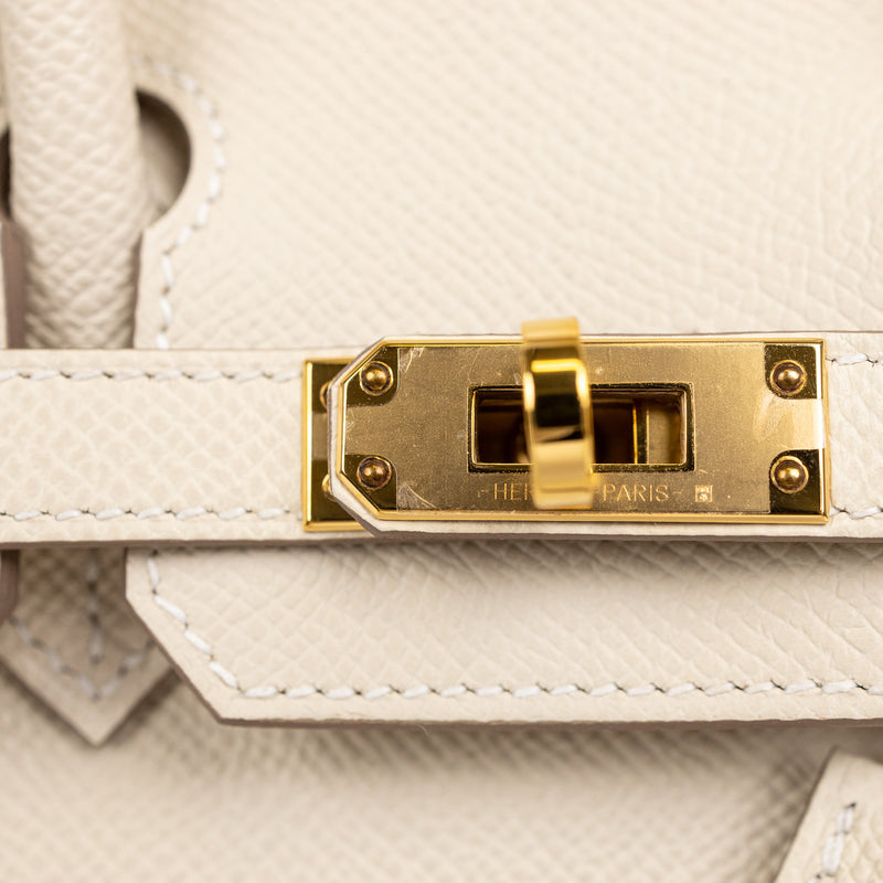 Hermès Craie Epsom Leather Birkin 25 cm Gold Hardware