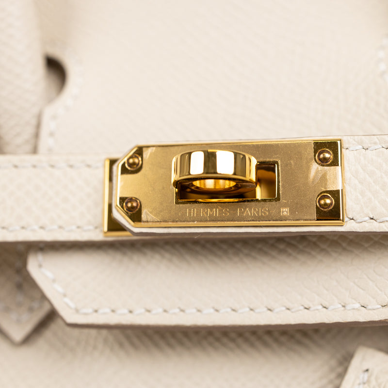 Hermès Craie Epsom Leather Birkin 25 cm Gold Hardware