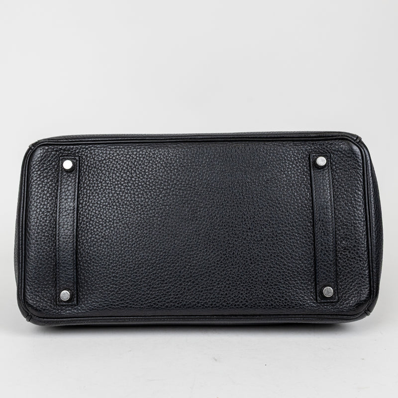 Hermes Black Clemence Birkin 35cm Palladium Hardware
