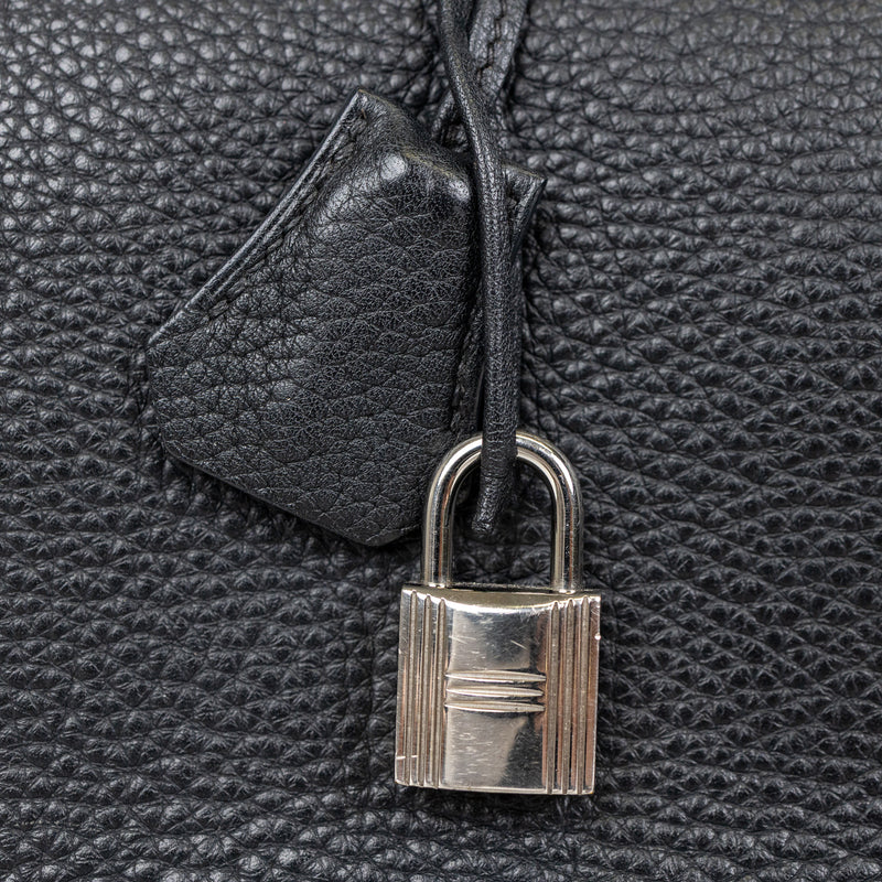 Hermes Black Clemence Birkin 35cm Palladium Hardware