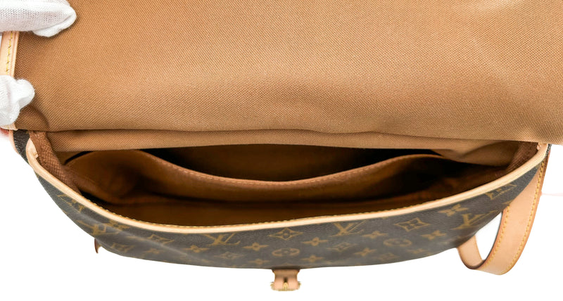 Louis Vuitton Brown Monogram Canvas Saumur Messenger Bag