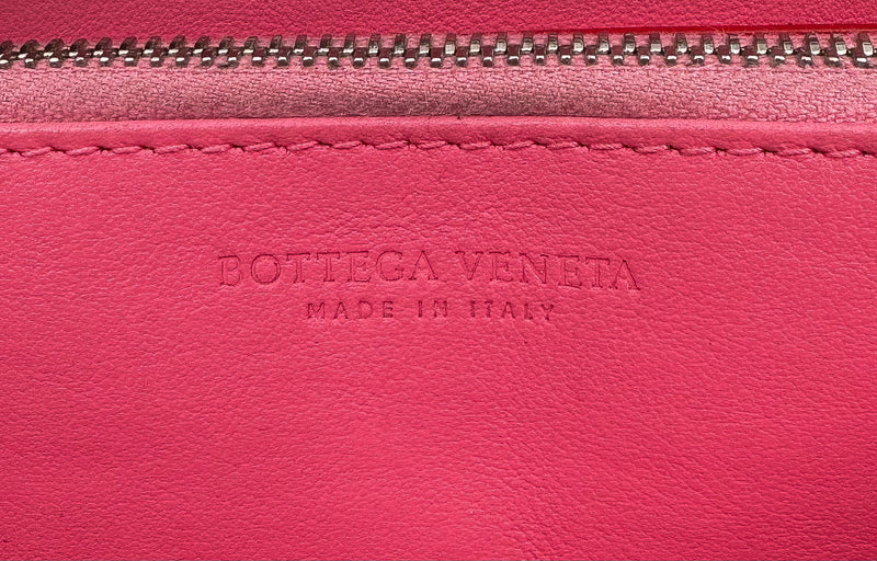 Bottega Veneta Red Intrecciato Leather Wallet