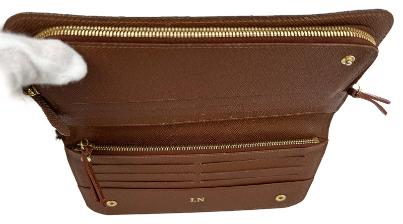 Louis Vuitton Brown Monogram Canvas Zippy Continental Wallet