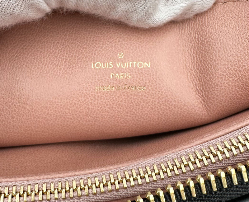 Louis Vuitton Black Monogram Embossed Lambskin Coussin MM Shoulder Bag