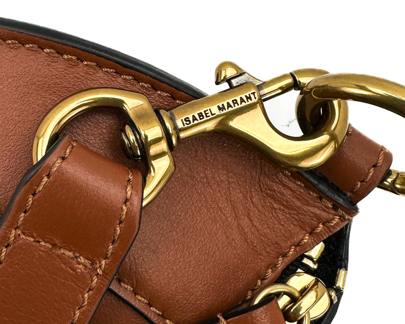 Isabel Marant Brown Leather Bum Bag Gold Hardware