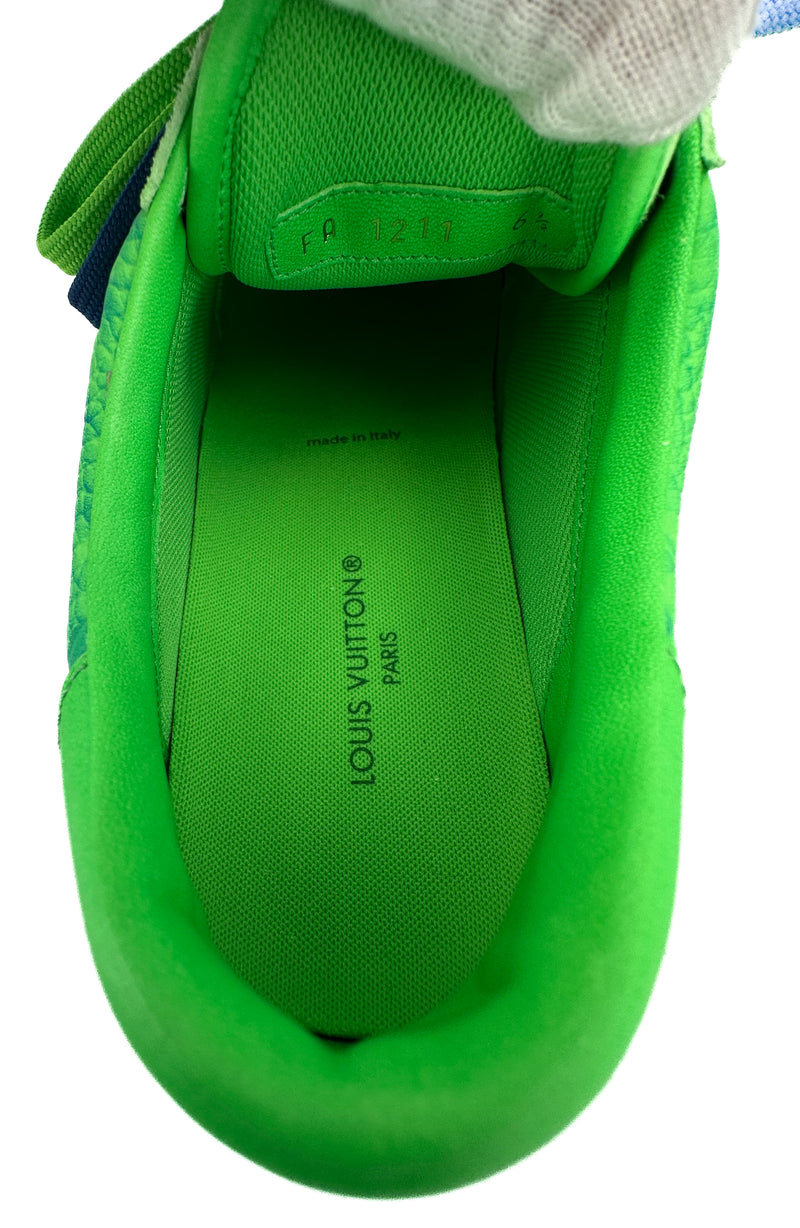 Men's Louis Vuitton Green Ollie Richelieu Sneakers Size 6.5