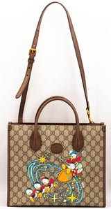 Leather tote Donald Duck Disney x Gucci Beige in Leather - 25966683