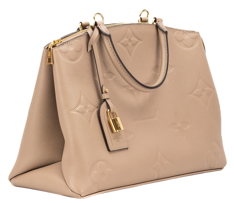 Louis Vuitton Turtledove  Giant Empriente Leather MM Grand Palais Handbag