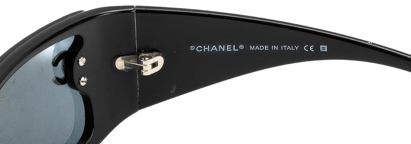 Chanel Black 5088-B Swarovski Crystal Mask Sunglasses