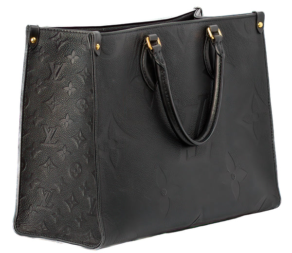 Louis Vuitton Black Empriente Leather Giant OntheGo MM Tote Bag
