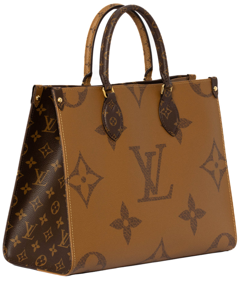 Louis Vuitton Brown Monogram Reverse Canvas Onthego Tote