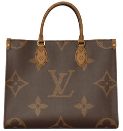 Louis Vuitton Brown Monogram Reverse Canvas Onthego Tote