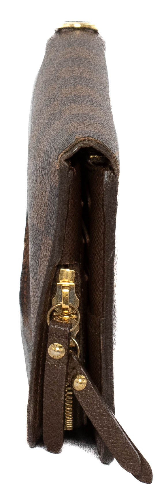 Louis Vuitton Brown Damier Ebene Canvas Multi Card Zippy Wallet
