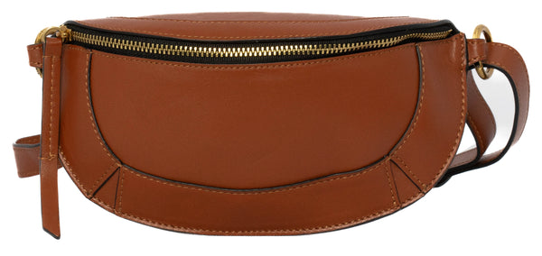 Isabel Marant Brown Leather Bum Bag Gold Hardware