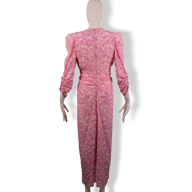 Isabel Marant Pink Cream Ruched Dress Size 36