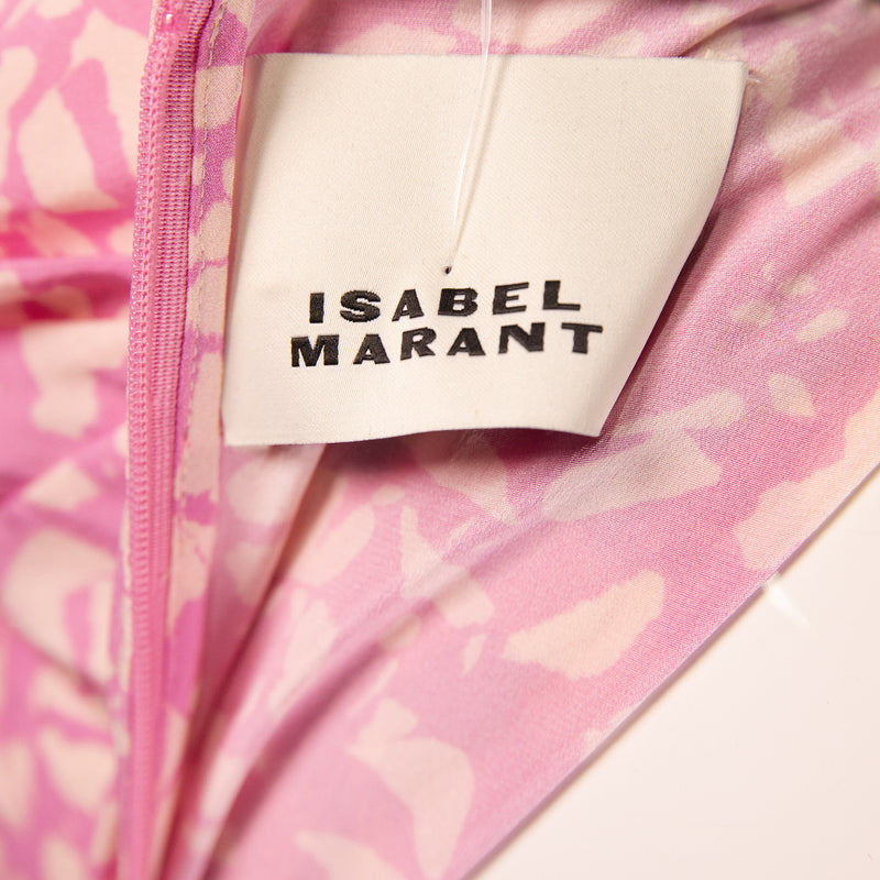 Isabel Marant Pink Cream Ruched Dress Size 36