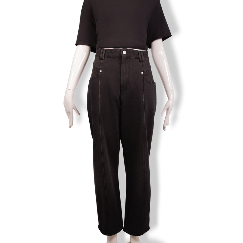 Isabel Marant Black Denim Barrel Jeans Size M