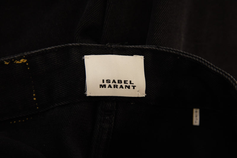 Isabel Marant Black Denim Barrel Jeans Size M