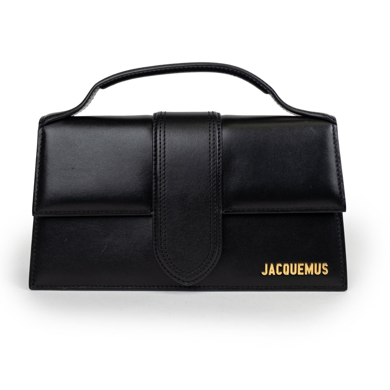 Jacquemus Black Le Grand Bambino Top Handle Bag with Strap
