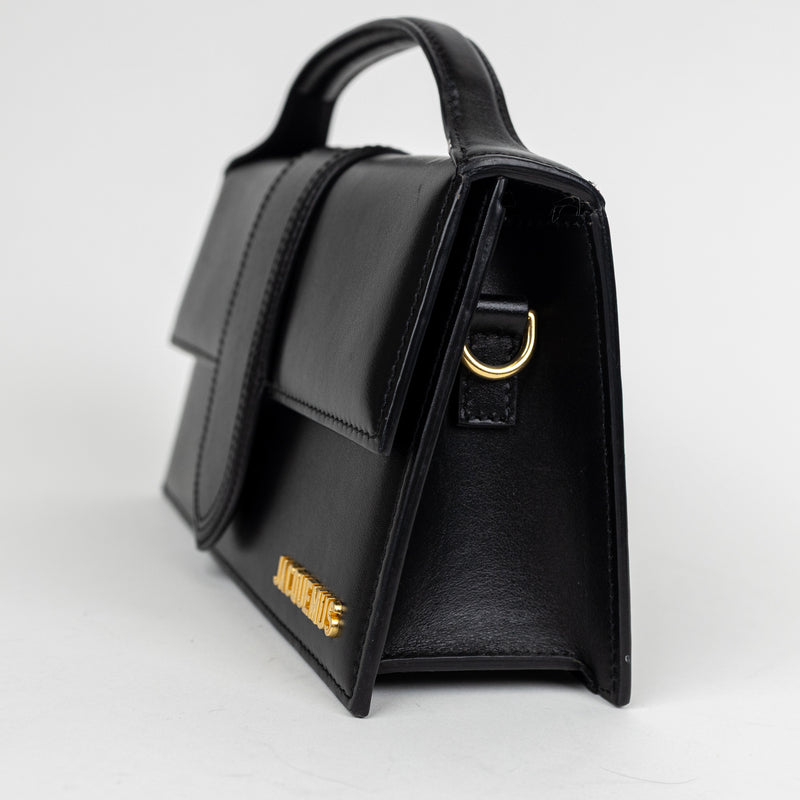 Jacquemus Black Le Grand Bambino Top Handle Bag with Strap