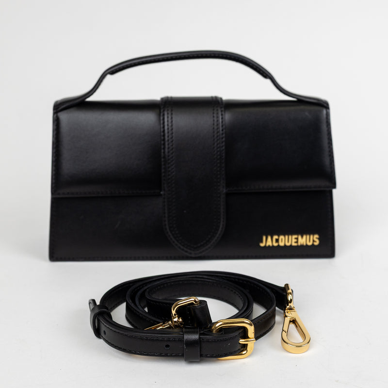 Jacquemus Black Le Grand Bambino Top Handle Bag with Strap