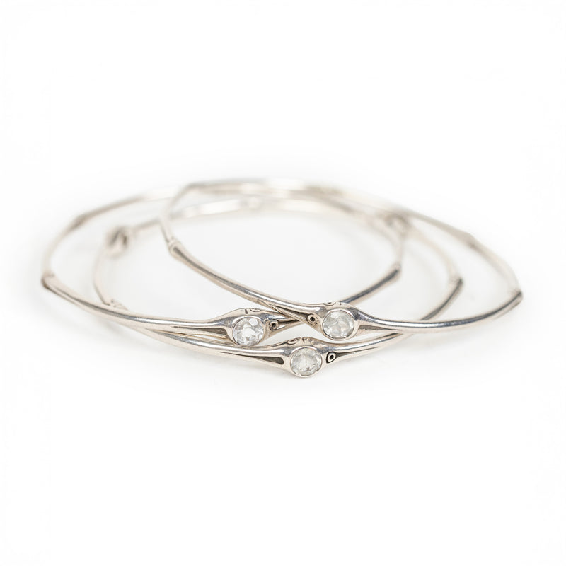 John Hardy Silver 3-Bangle Bracelet Set