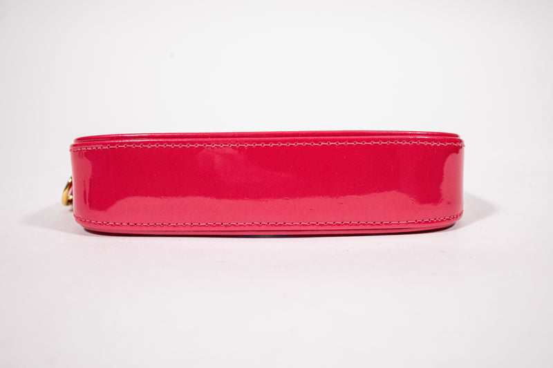 Louis Vuitton Fuschia Vernis Valentine Monogram Mini Pochette Handbag