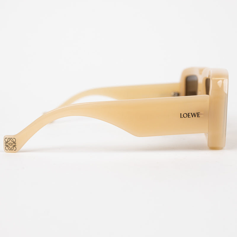 Loewe Beige Mask Square Sunglasses