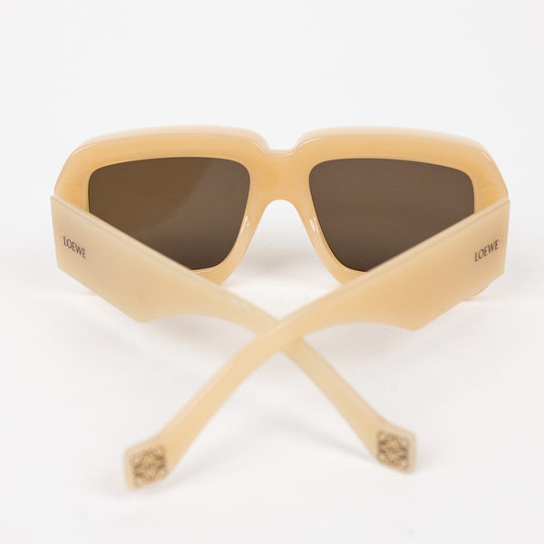 Loewe Beige Mask Square Sunglasses