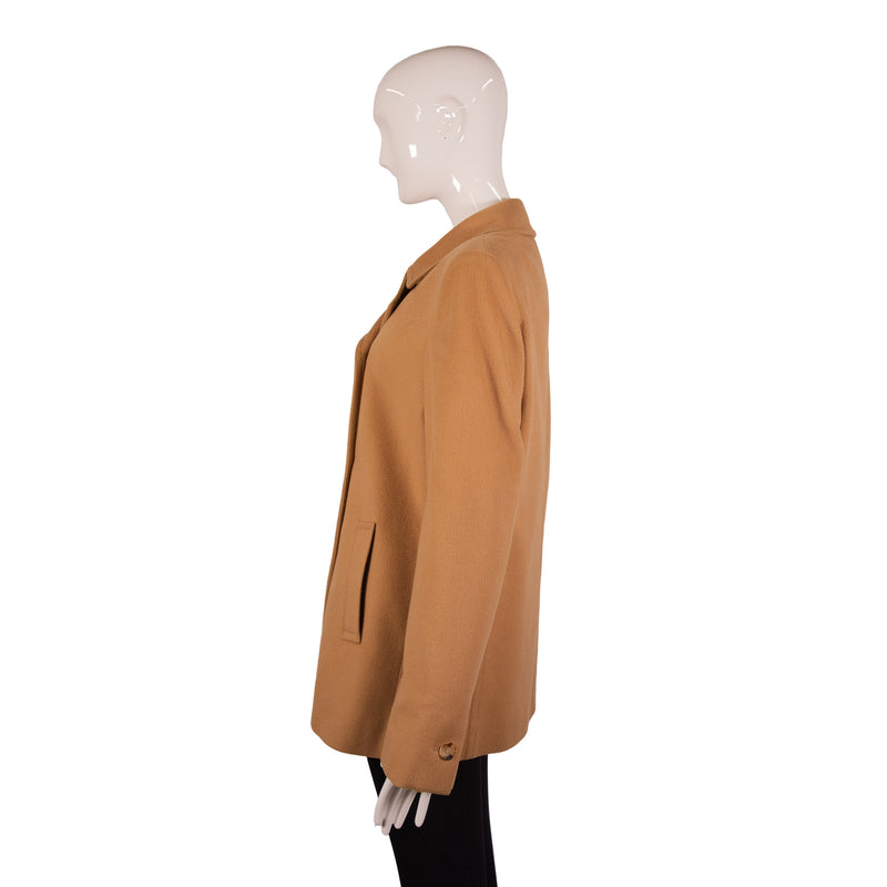 Loro Piana Tan Camel Cashmere Peacoat Size 46