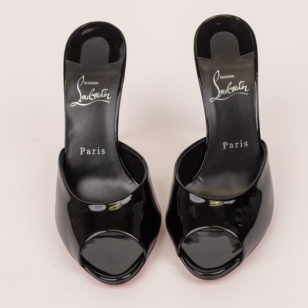 Christian Louboutin Show Me Dolly Black Patent Heels