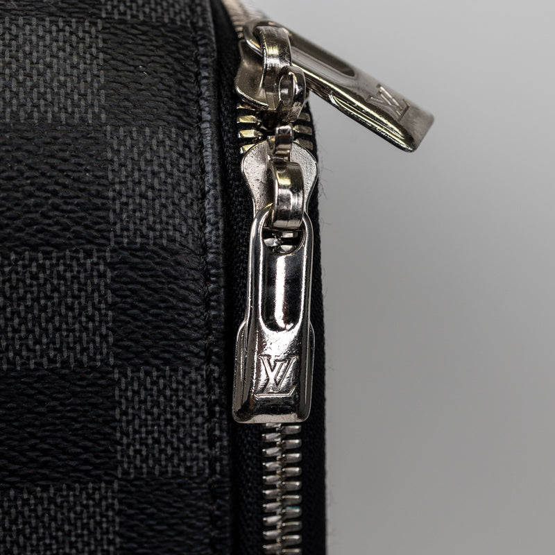 Louis Vuitton Black Gray Damier Graphite Pegase 55cm Rolling Luggage