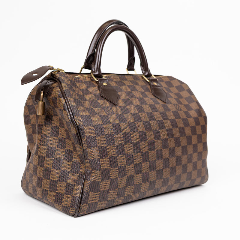Louis Vuitton Brown Damier Ebene Speedy 30cm Bag