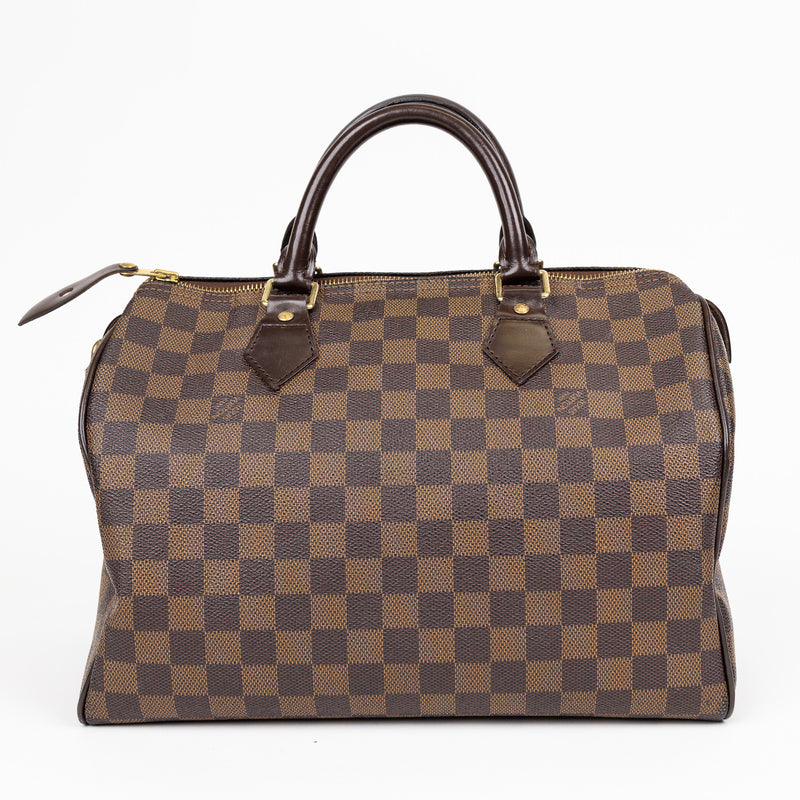 Louis Vuitton Brown Damier Ebene Speedy 30cm Bag