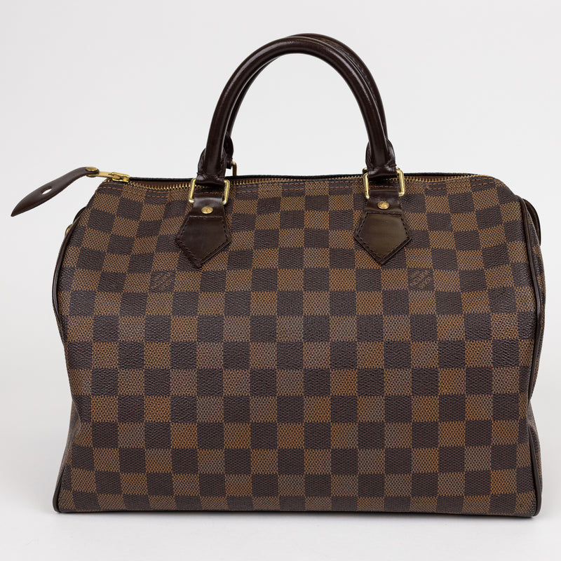 Louis Vuitton Brown Damier Ebene Speedy 30cm Bag