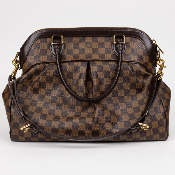Louis Vuitton Brown Damier Ebene Trevi GM with Crossbody Strap