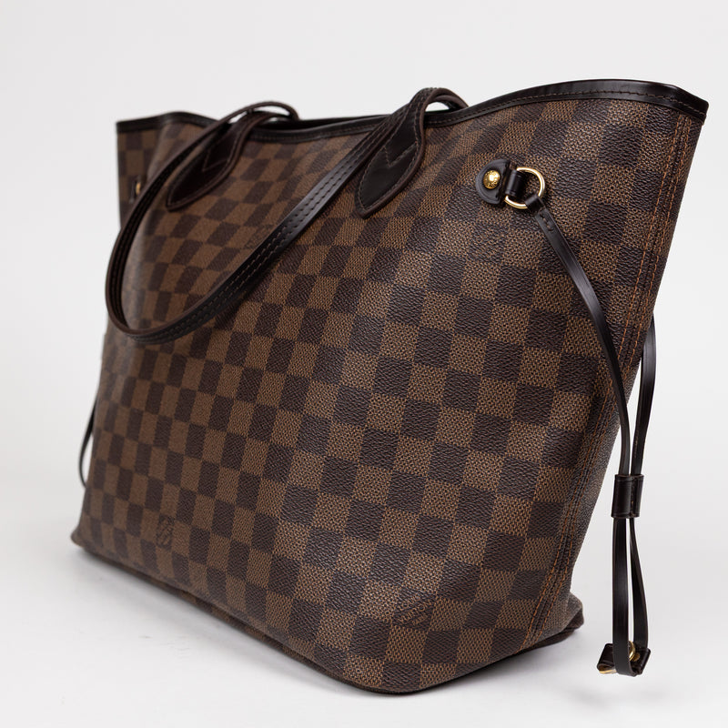 Louis Vuitton Brown Damier Ebene Neverfull MM Tote Bag