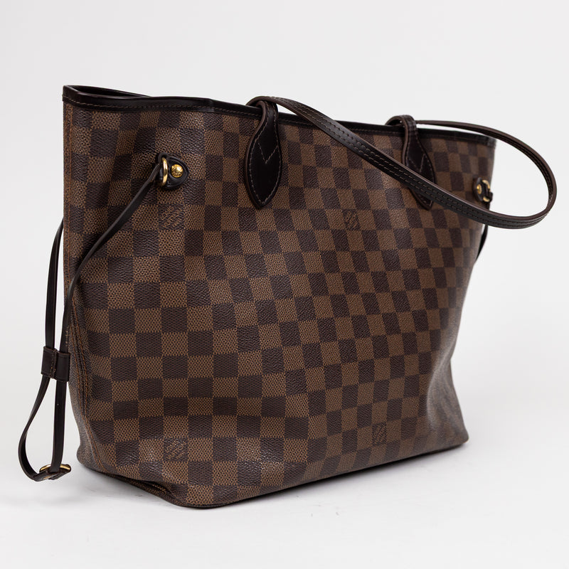 Louis Vuitton Brown Damier Ebene Neverfull MM Tote Bag