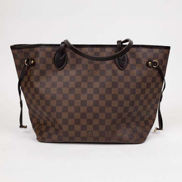 Louis Vuitton Brown Damier Ebene Neverfull MM Tote Bag