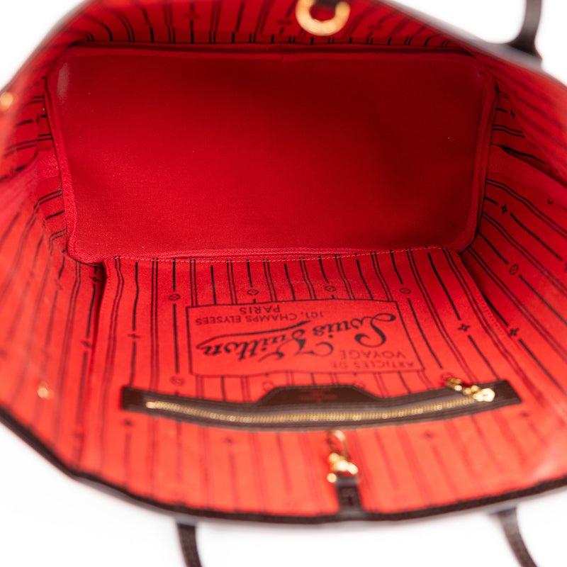 Louis Vuitton Brown Damier Ebene Neverfull MM Tote Bag