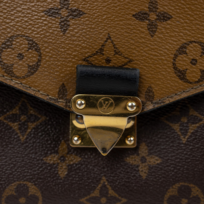 Louis Vuitton Brown Reverse Monogram Pochette Metis Bag