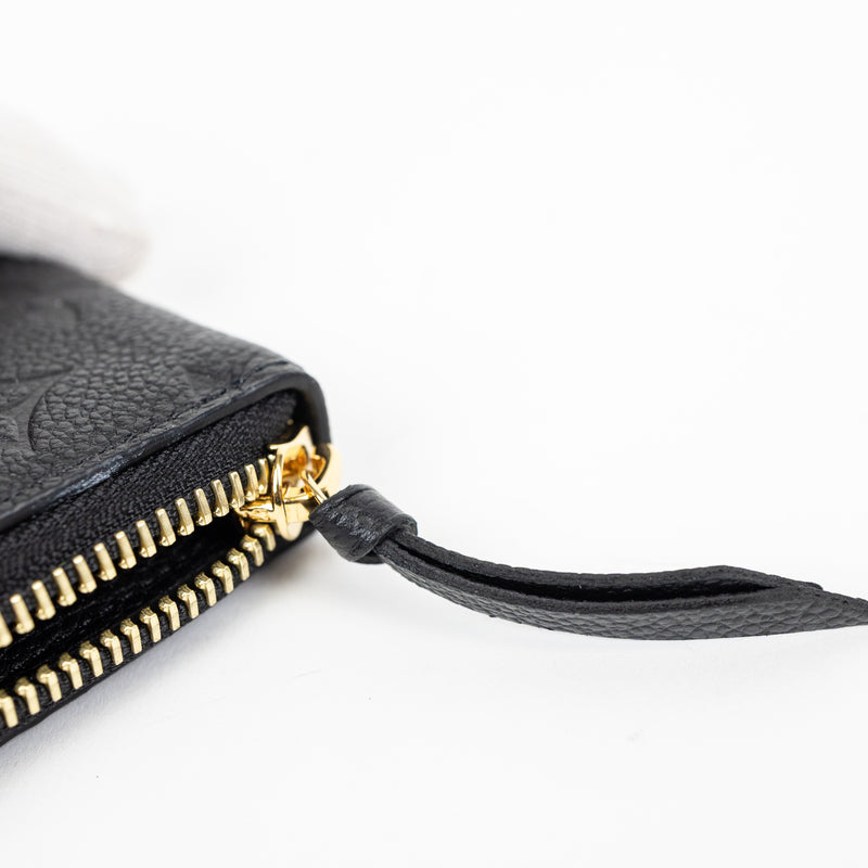 Louis Vuitton Black Empreinte Clemence Zip Wallet