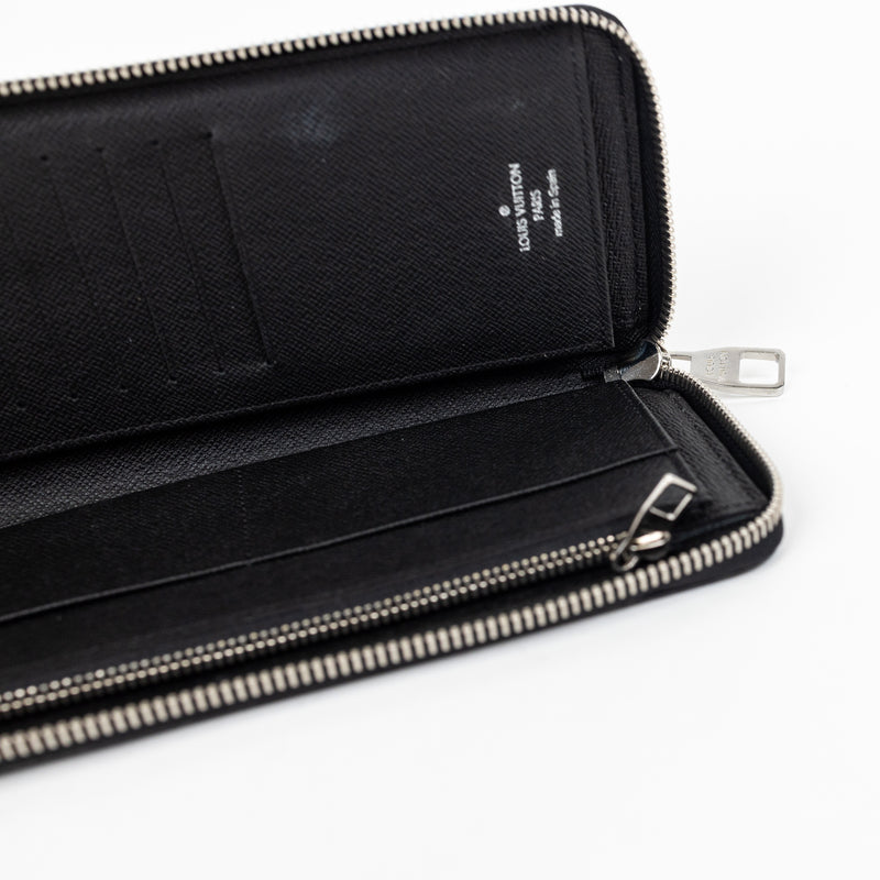 Louis Vuitton Black Gray Damier Graphite Zippy Wallet