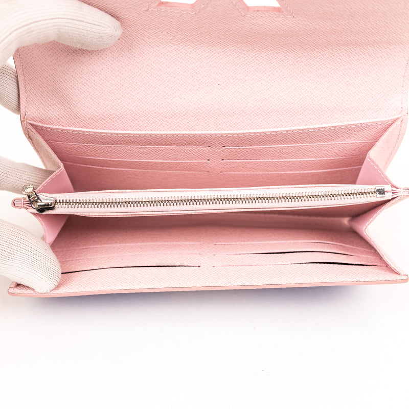 Louis Vuitton Pink Blue Epi Leather Twist Wallet