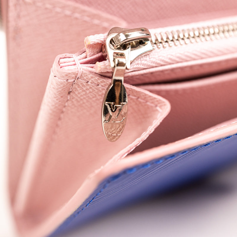 Louis Vuitton Pink Blue Epi Leather Twist Wallet