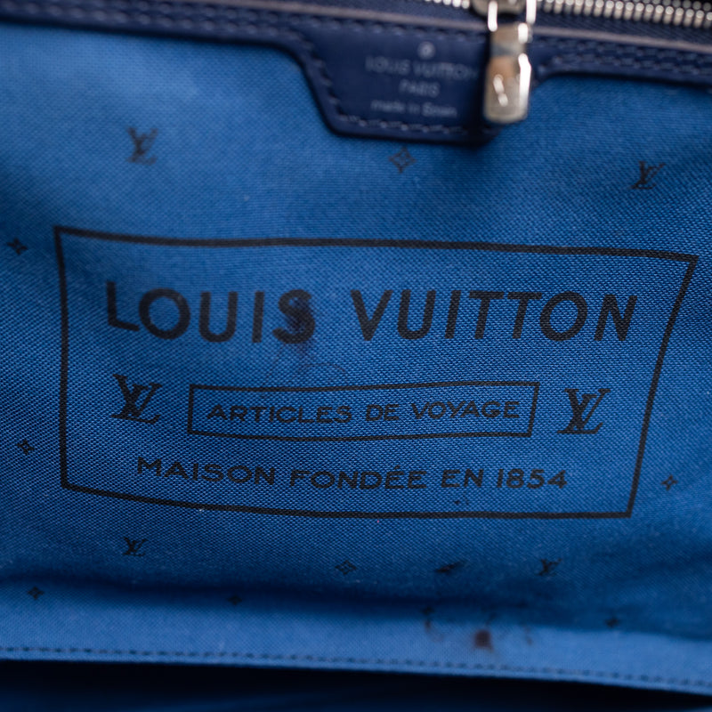 Louis Vuitton Blue White Monogram Giant Escale MM Tote Bag