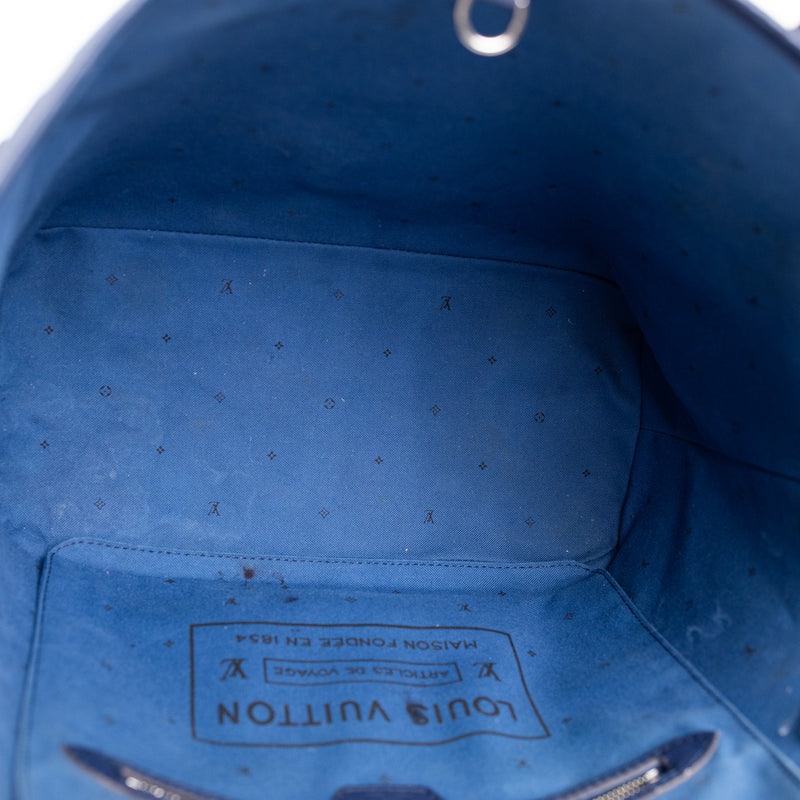 Louis Vuitton Blue White Monogram Giant Escale MM Tote Bag