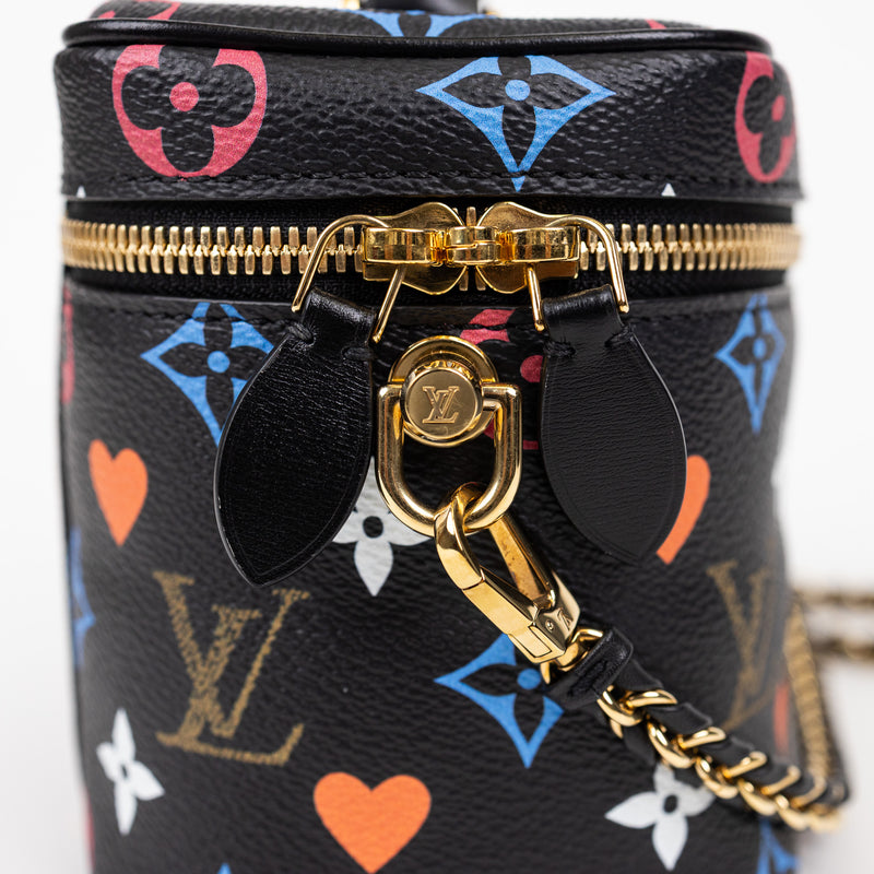 Louis Vuitton Black Multicolor Monogram Game On Vanity PM Case Bag