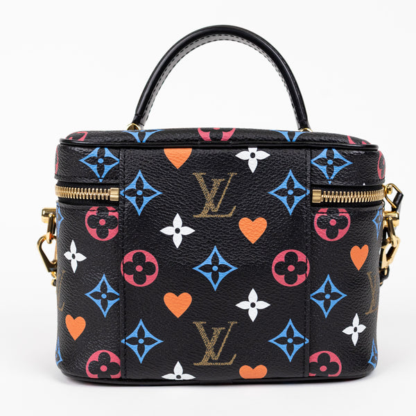 Louis Vuitton Black Multicolor Monogram Game On Vanity PM Case Bag